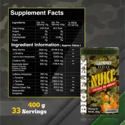 Bigflex Pre-Workout Nuke (400 Gm) image 3
