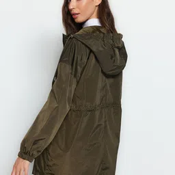 Trendyol Hooded Longline Tailored Jacket image 3