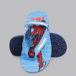 Kids Ville Boys Spiderman Printed Rubber Thong Flip Flops image 4