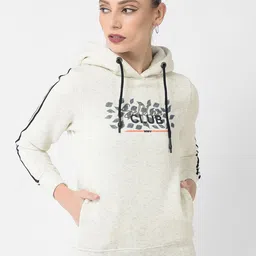 Crimsoune Club Women Printed Hooded Sweatshirt-picture-30