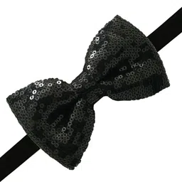 The Tie Hub Black Sequinned Pre-Tied Bow Tie image 2