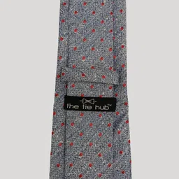 The Tie Hub Men Woven Design Silk Broad Tie image 2