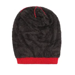 iSWEVEN Self Design Woolen Winter Beanie Caps image 4