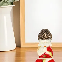 BECKON VENTURE White & Red Tiny Buddha Idol Showpiece-picture-27