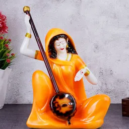 FASHIYANOO Orange Meera with ektaara Showpiece-picture-26