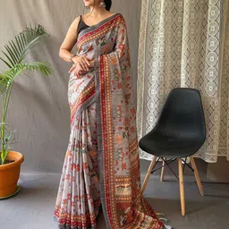 Panzora Kalamkari Saree-image-36