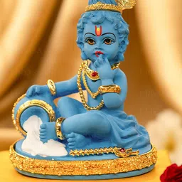 Ekhasa Blue Bal Gopal Religious Idol Showpiece-image-30