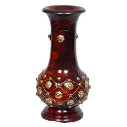 SANKALAN CREATIONS Brown Wooden Figurine Showpiece-image-10