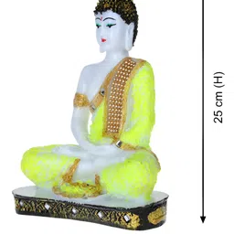 GW CREATIONS White Buddha Figurine Showpiece-image-63