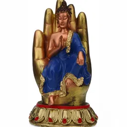 GW CREATIONS Brown & Blue Idol Showpiece-image-84