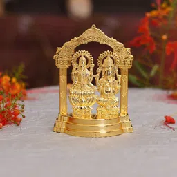 CraftVatika DAGDU Yellow Seth Ganesha Idol Murti Metal Showpiece-image-44