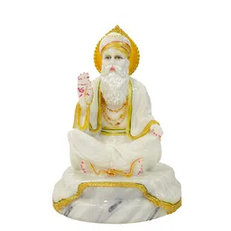 Gallery99 White Guru Nanak Handpainted Idol Showpiece image 4
