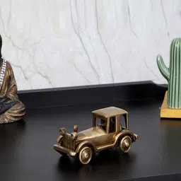 Two Moustaches Brown Toned Textured Motor Car Figurine Showpieces-picture-34