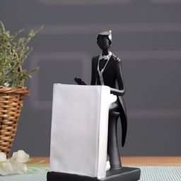 Aura Black & & Silver Toned Piano Player Showpiece-image-38