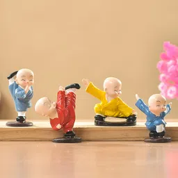 Aura Nude & Yellow 4 Pieces Buddha Figurine Decorative Showpiece-picture-38