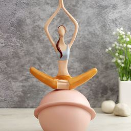 Aura Pink Healthy Yoga Pose Figurine Showpiece-image-52