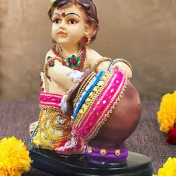 Mariner's Creation Beige & Pink Krishna Showpieces image 4