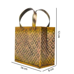 Golden Peacock Yellow Book Organizer Cum Showpiece image 2