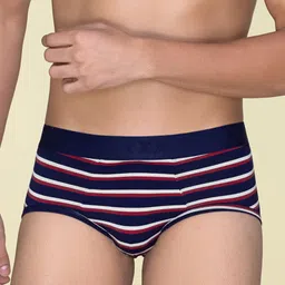 XYXX Men Pack of 3 Striped Linea Micro Modal Basic Briefs XYBRF3PCKN939 image 4