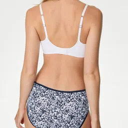 Marks & Spencer Women Pack Of 5 Printed High-Rise Basic Briefs image 3