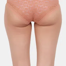 Amour Secret Pack Of 3 Self Design Lace Details Leaf Proof Hipster Briefs image 5