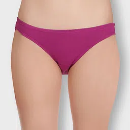 Selfcare Pack of 4 Low Rise Cotton Lycra Solid Panties Bikini Briefs Set - SN2460 image 3