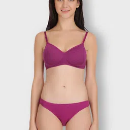 Selfcare Pack of 3 Low Rise Cotton Lycra Solid Panties Bikini Briefs Set - SN2450 image 2