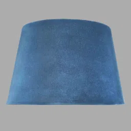 Lorelai Blue Velvet Solid Lampshade By Kapoor LampShades image 1