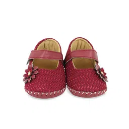 BAESD Infant Girls Shimmered Floral Design Lightweight Booties-picture-30