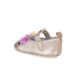 Baby Moo Kids-Girls Floral Applique Booties image 3