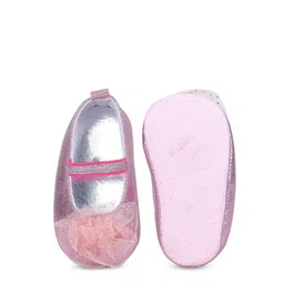 Baby Moo Kids-Girls Floral Applique Booties image 2