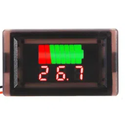 2-wire Battery Capacity Voltmeter with 0.56 inch Waterproof LED Display Panel - 12V ~ 60V DC Red BlueView-picture-17