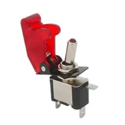 ASW-07D SPST Toggle Switch with LED Light and Flip Cover Red Blue YellowView-picture-52