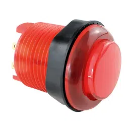 28mm Round Translucent illuminated Arcade Push Button with Light White Red BlueView-picture-35