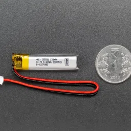 Lithium Ion Polymer Battery - 3.7V 130mAhView image 2