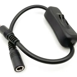 2.1mm DC Barrel Jack Cable with In-line Power SwitchView image 1