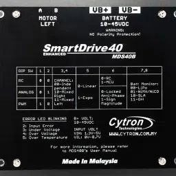 Cytron MDS40B 10-45V 40A SmartDrive DC Motor DriverView image 4