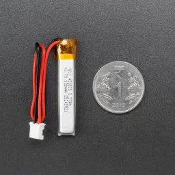 Lithium Ion Polymer Battery - 3.7V 100mAhView image 2
