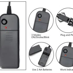 EL Wire / Panel 2xAA Pocket Inverter BoxView image 2