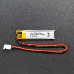 Lithium Ion Polymer Battery - 3.7V 130mAhView image 1