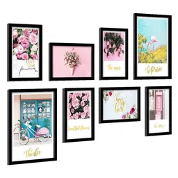 art street Brilliant White Engineered Wood Framed Art Print Set of 8 image 3