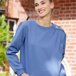Athena Women Blue Sweatshirt-image-56