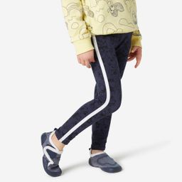 domyos Kids' Warm Basic Leggings - Blue with Motifs-picture-32