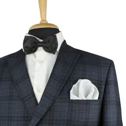 kavove KOVOVE White Polka Dots Tie & Pocket Square Gift Set image 3