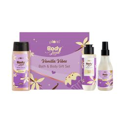 Plum BodyLovin 3Pcs Vanilla Vibes Bath & Body Gift Set - 100ml Each-picture-3