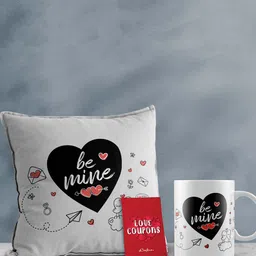 eCraftIndia White & Black 3 Pcs Valentine Gift Set-image-85