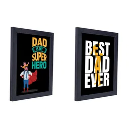 Golden Peacock Set Of 2 Black Typography Print Framed Wall Art image 2