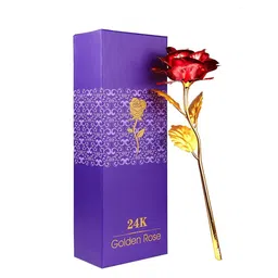 TIED RIBBONS Mothers Day Greeting Card with Red Rose Flower Gift Set image 5