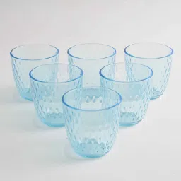 bormioli rocco Slot 290ml Blue Glass (Set of 6) Everyday Glasses image 2