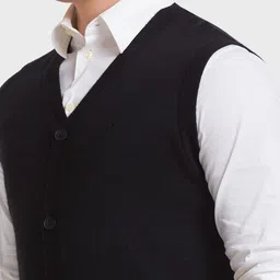 ColorPlus Men V-Neck Woolen Cardigan image 3